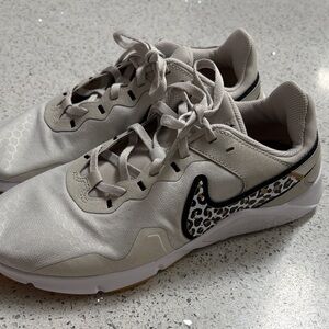 Nike Women's Sneakers with Leopard Print and White Accents